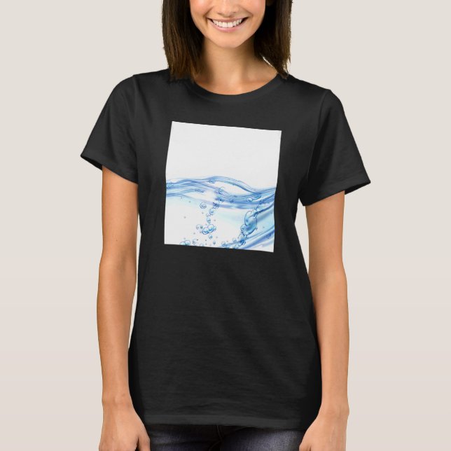 Camiseta Patrón de consumo de agua de hombres   (Anverso)
