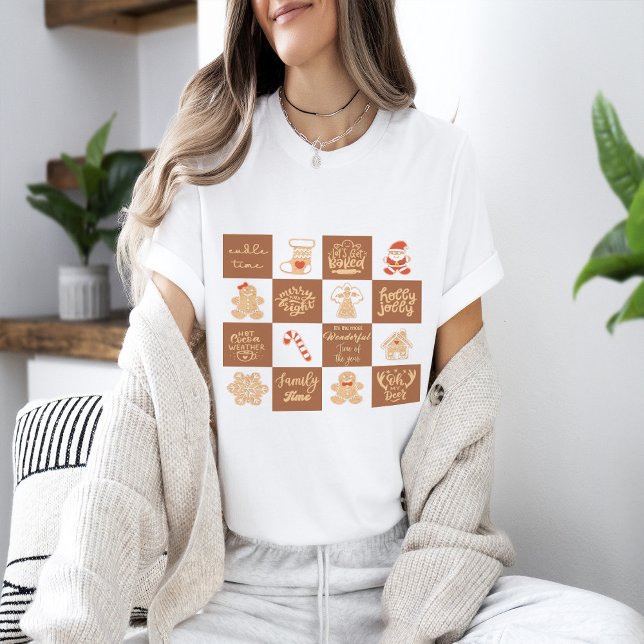 Camiseta Patrón de cookies de pan de jengibre (Subido por el creador)