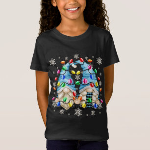 Camiseta Patrón De Copo De Nieve Y Navidades Gnome Christm