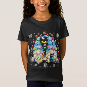 Camiseta Patrón De Copo De Nieve Y Navidades Gnome Christm