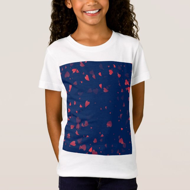 Camiseta Patrón de Corazones 40 (Anverso)