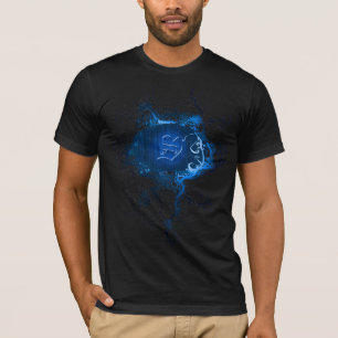 Camiseta Patrón de cosecha con monograma S