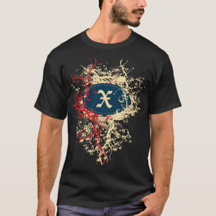 Camiseta Patrón de cosecha con monograma X