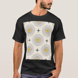 Camiseta Patrón de cosecha de luz solar celeste