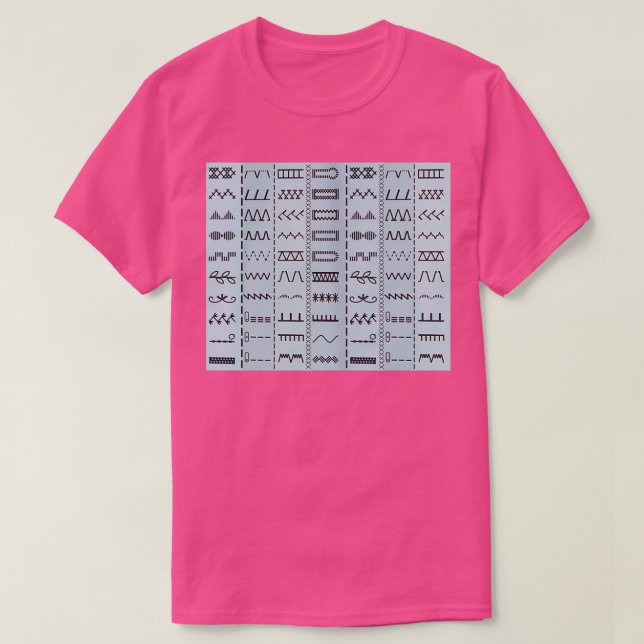 Camiseta Patrón de costura (Diseño del anverso)