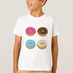 Camiseta Patrón de cuatro puntos múltiples