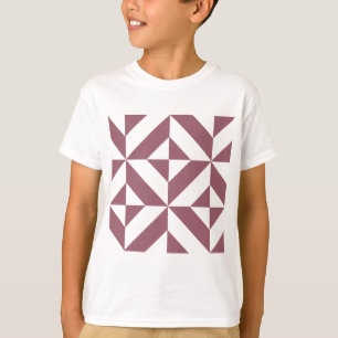 Camiseta Patrón de cubo de deducción geométrica de plum