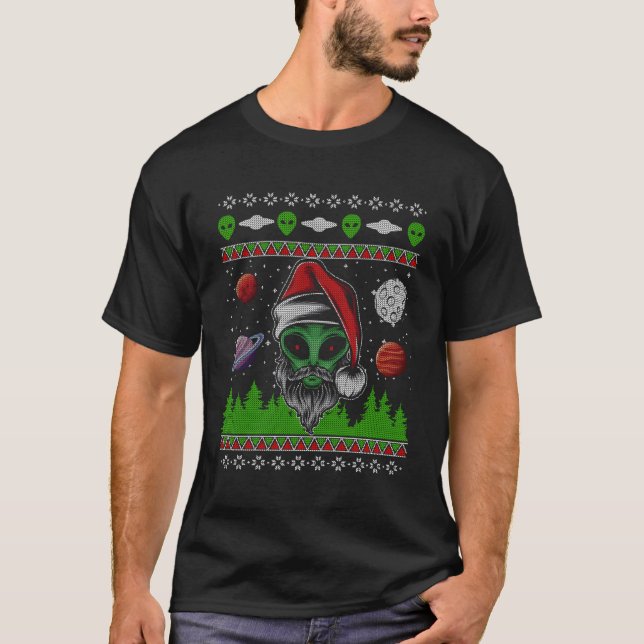 Camiseta Patrón De Cuñado Feo Paranormal De Alien Ufo Et (Anverso)