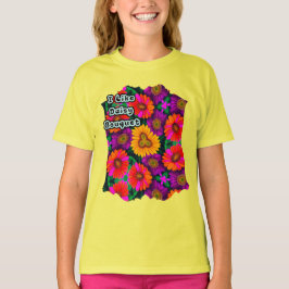 Camiseta Patrón de Daisy Bouquet colorido