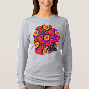Camiseta Patrón de Daisy Bouquet colorido