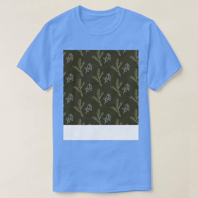 Camiseta Patrón de decoración de navidades (Diseño del anverso)