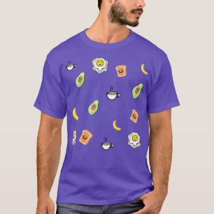 Camiseta Patrón de desayuno lindo aguacate Classic TShirt