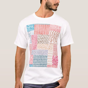 Camiseta Patrón de dibujos animados con forma de dibujo