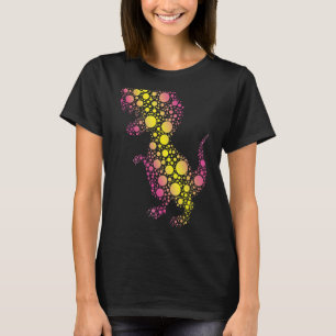 Camiseta Patrón de dinosaurio colorido Septiembre Internaci