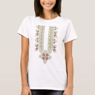 Camiseta Patrón de diseño de bordado #14 Tatreez palestino