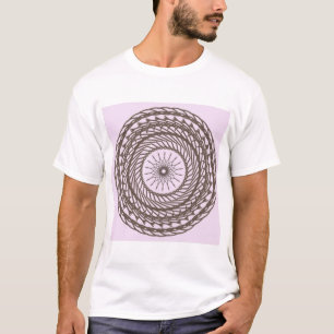 Camiseta Patrón de diseño de forma geométrica de efecto rod