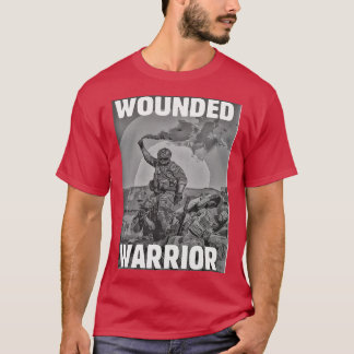 Camiseta Patrón de diseño de guerrero herido ActiveCopy