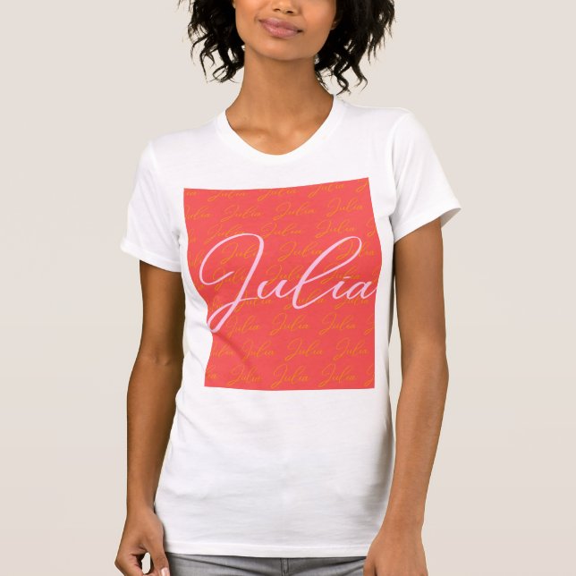 Camiseta Patrón de diseño de nombre de Julia (Anverso)
