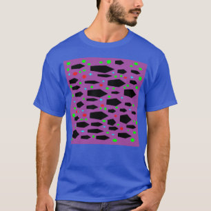 Camiseta Patrón de diseño morado y negro