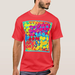 Camiseta Patrón de diseño y espectro de Moda colorido