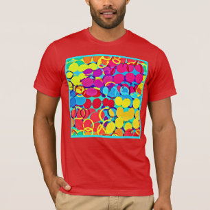 Camiseta Patrón de diseño y espectro de Moda colorido