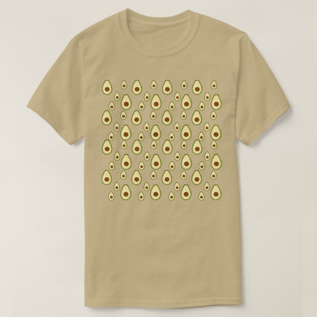 Camiseta Patrón de diversión de aguacate (Diseño del anverso)