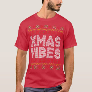 Camiseta Patrón de dulces de Navidades feos de navidad