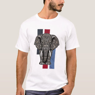 Camiseta Patrón de elefantes