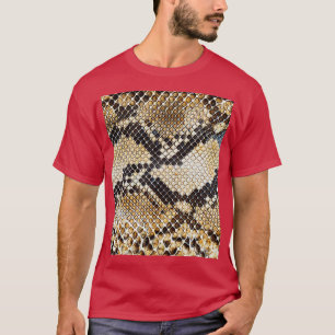 Camiseta Patrón de escala de reptiles de piel de serpiente 
