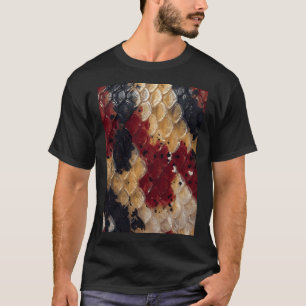 Camiseta Patrón de escamas de pez koi japonés tricolor