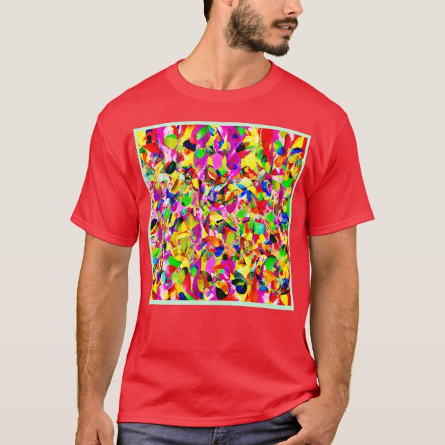 Camiseta Patrón de espectro abstracto colorido (Anverso)