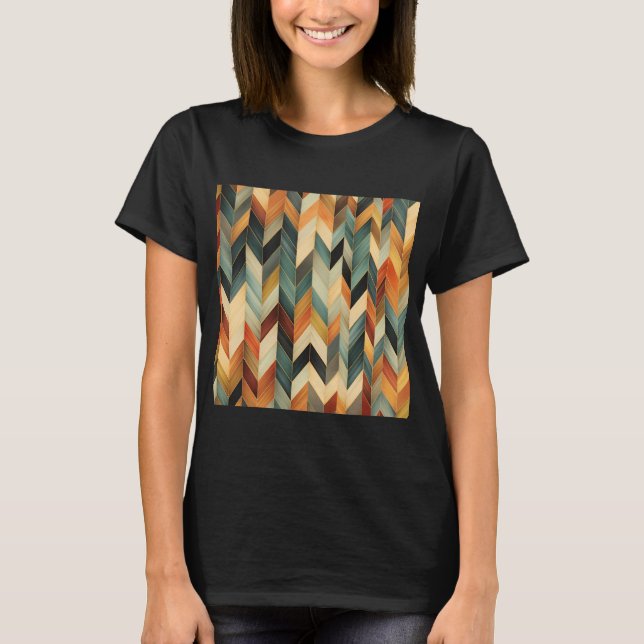 Camiseta Patrón de espiga (Anverso)