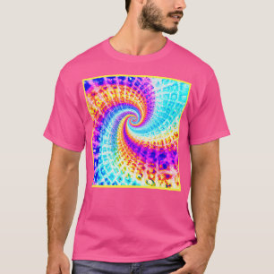 Camiseta Patrón de espiral arcoiris