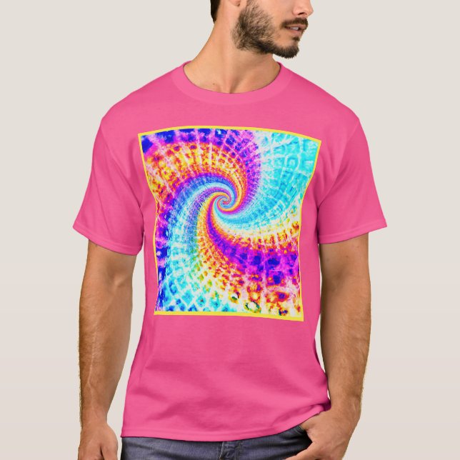 Camiseta Patrón de espiral arcoiris (Anverso)