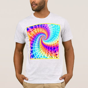 Camiseta Patrón de espiral arcoiris