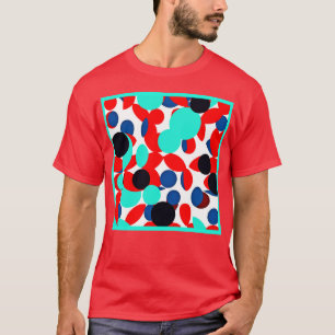 Camiseta Patrón de estilo de reproducción de color dinámico
