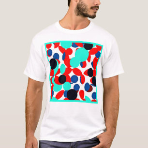 Camiseta Patrón de estilo de reproducción de color dinámico