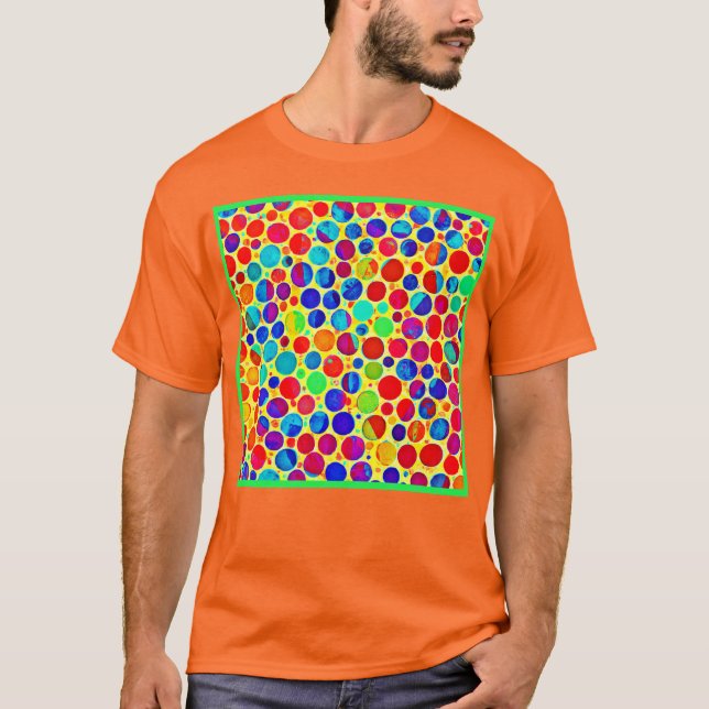 Camiseta Patrón de estilo y Moda colorido (Anverso)