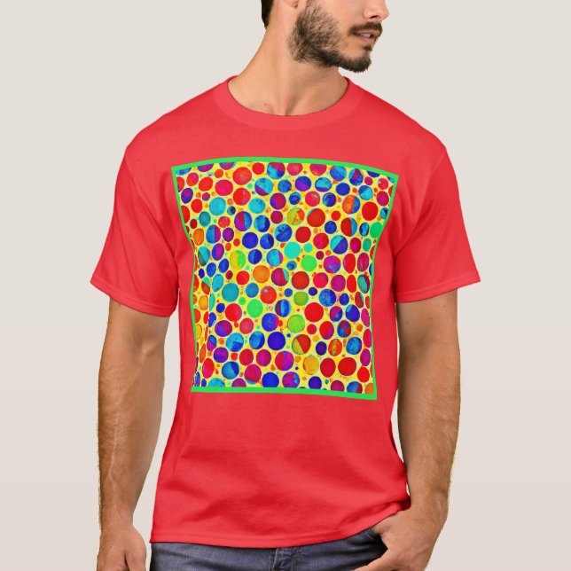 Camiseta Patrón de estilo y Moda colorido (Anverso)