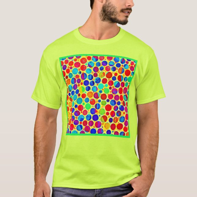 Camiseta Patrón de estilo y Moda colorido (Anverso)