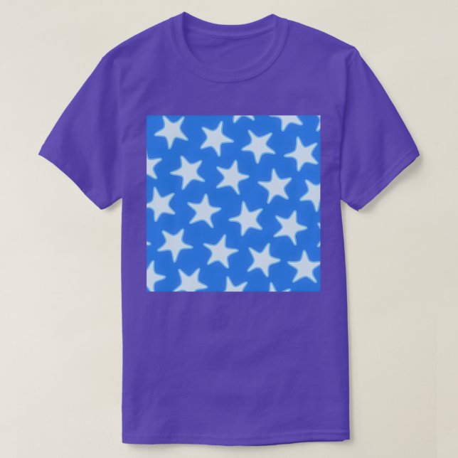 Camiseta Patrón de estrella medio 1 (Diseño del anverso)
