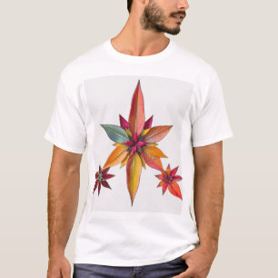 Camiseta Patrón de estrellas de elementos naturales