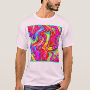 Camiseta Patrón de explosión de color abstracto