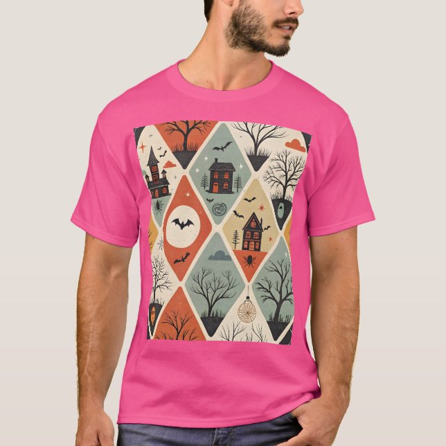 Camiseta Patrón de fantasma oscuro (Anverso)
