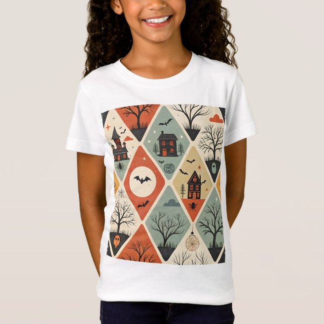 Camiseta Patrón de fantasma oscuro (Anverso)