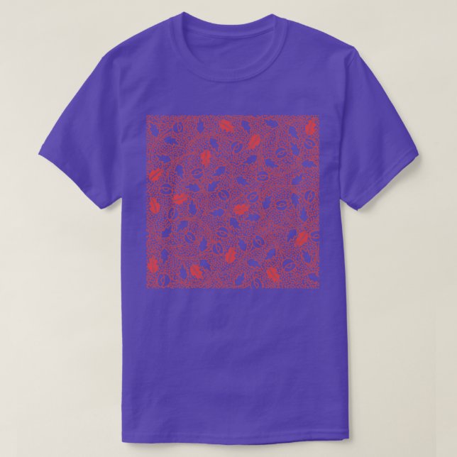 Camiseta Patrón de flor (Diseño del anverso)
