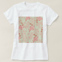 Patrón de flor del Retro Rosa Verde Y2K 70