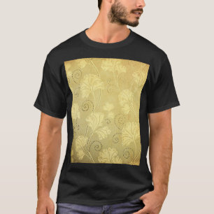 Camiseta Patrón de flor vintage Grunge.