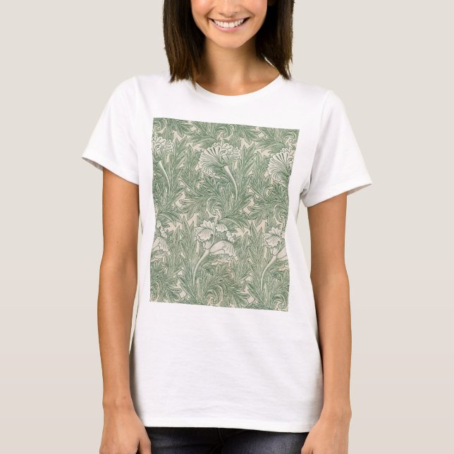 Camiseta Patrón de Flor, William Morris (Anverso)