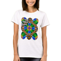 Patrón de flores abstractas únicas